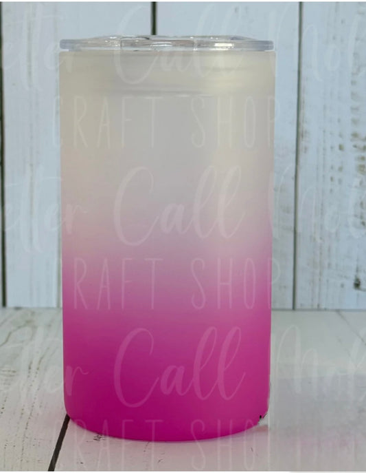 16OZ Straight Frosted Glass