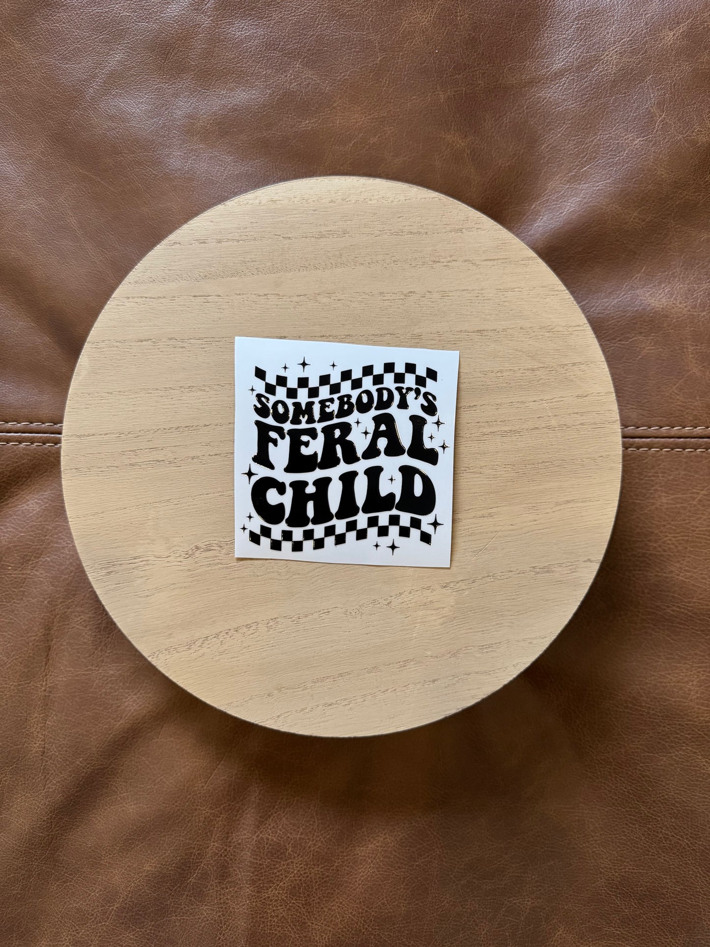 #D11 Checkered Feral Child Decal