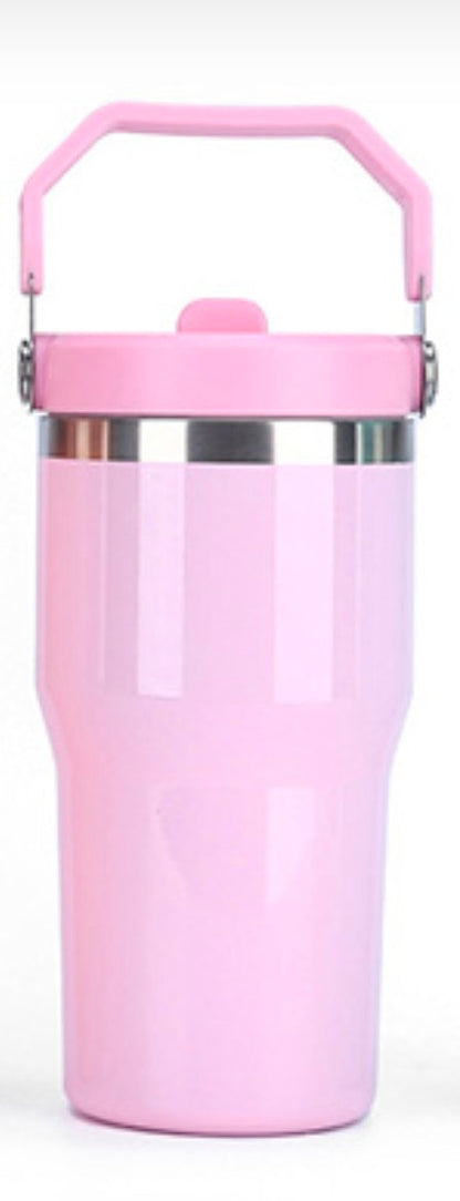 20 OZ Tumbler With Flip Straw