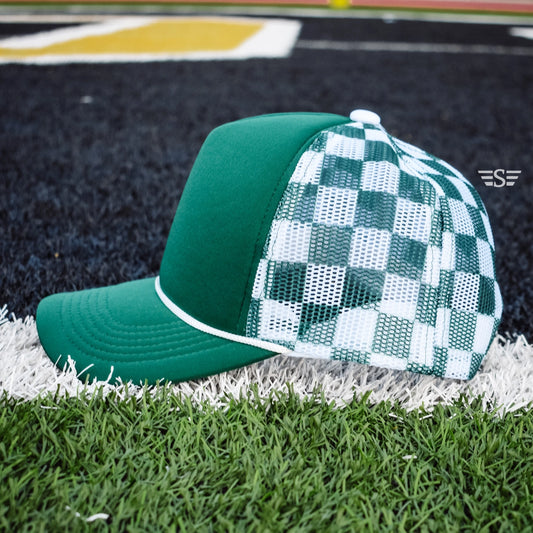 Forest & White Checkered